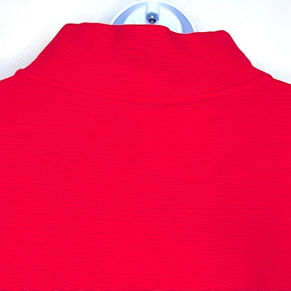 Boden Ribbed Zoe Ponte Dress Red Pepper size 6R - Picture 7 of 13